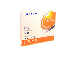Sony 5.25", 4.8 GB, 1024 sector, rewritable Magneto Optical Disk