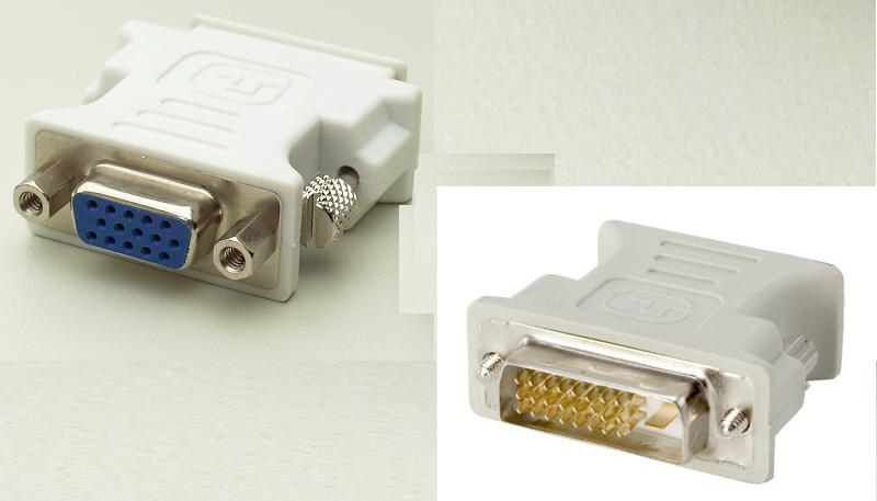DVI-D Male (24+1) Dual Link to VGA Female Adapter Converter (DVI Digital Signal)