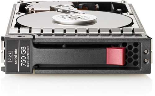 HP - Hard drive - 750 GB - hot-swap - 3.5" - SATA-150 - 7200 rpm