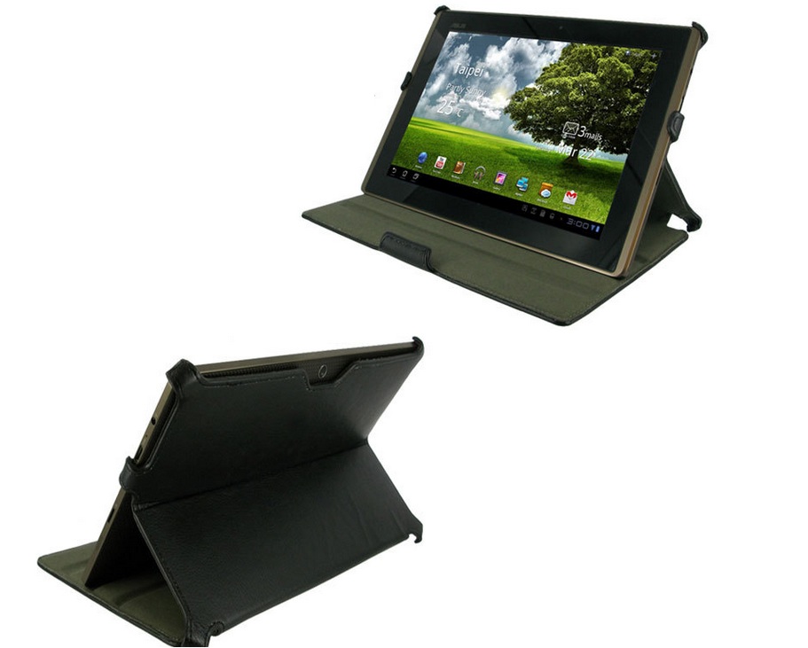 rooCASE Slim-Fit Folio Case Cover with Stand for Asus EEE Pad TF101 Transformer