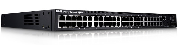 DELL ENTERPRISE Dell PowerConnect 5548P Switch POWERCONNECT 5548P 48 GBE PORTS 10GBE STCKBUILTIN POE LTDWTYEXTYRS 48 Ports - Manageable - 48 x POE - Stack Port - 2 x Expansion Slots - 10/100/1000Base-T - PoE Ports - Rack-mountable