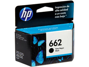 Cartucho de tinta negra HP 662 (CZ103AL)