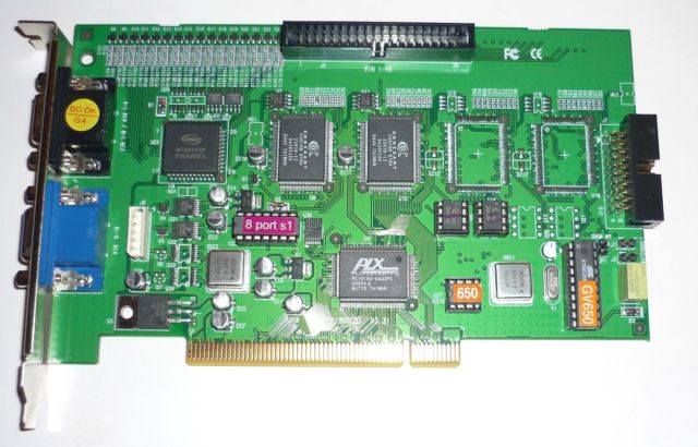 Geovision GV-650-8 DVR Capture Card Version 3 PCI with Audio Security