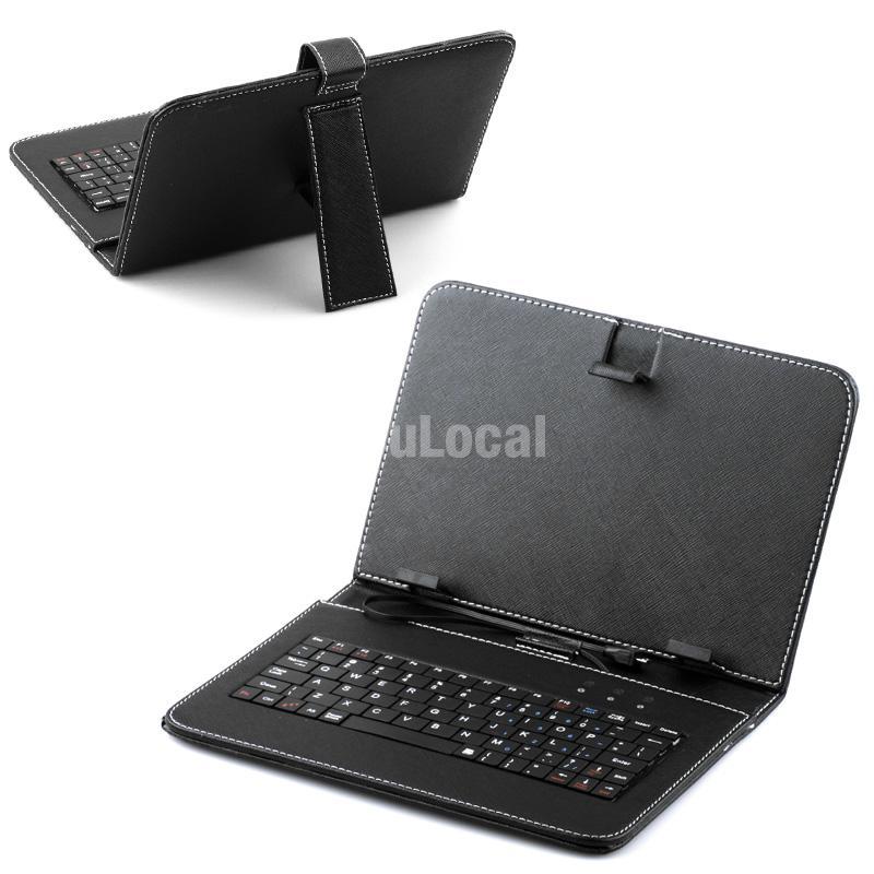 Micro USB Keyboard Leather Case+Screen Guard for for Lenovo Tablet PC