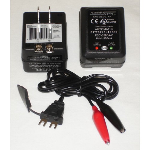 POWERSONIC BATTERY CHARGER W/ CLIP LEADS PSC-12300A-C, 12V, 300MA