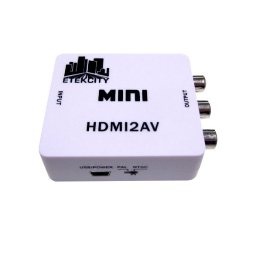 Etekcity® HDMI to AV Composite RCA CVBS Video + Audio Converter For TV PS3 VHS VCR DVD