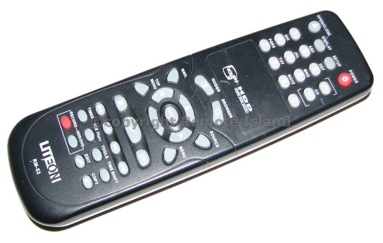LiteOn RM-53 HDD Recorder Remote Control Lite On