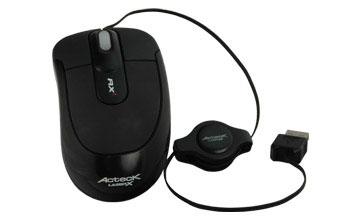 MOUSE ACTECK LASER USB/PS  NEGRO