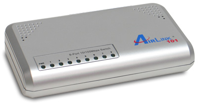 SWITCH AIRLINK 8 PUERTOS 10/100 MBPS ASW208