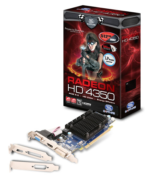TARJETA DE VIDEO RADEON 1GB  HD4350 DDR LITE HDMI-VGA