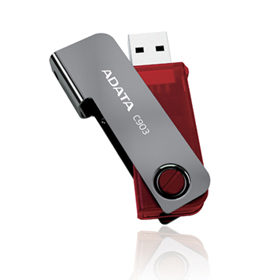 MEMORIA FLASH USB 16GB ADATA C903 ROJA