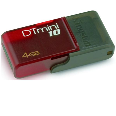MEMORIA USB 4 GB KINGSTON MINI VIOLETA 10 DTM10/4GB