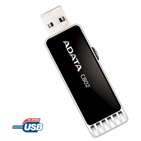 MEMORIA USB 4 GB ADATA C802 NEGRA
