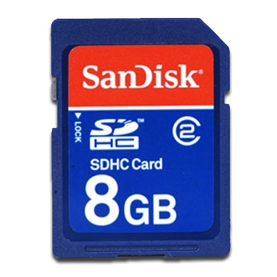 MEMORIA SD DE 8 GB SANDISK SDHC