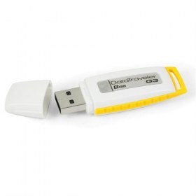KINGSTON 8GB USB DATATRAVELER DTI G3 BLANCO / AMARILLO