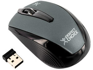 Mouse inalambrico Gris USB Perfect Choice PC-044185-00002