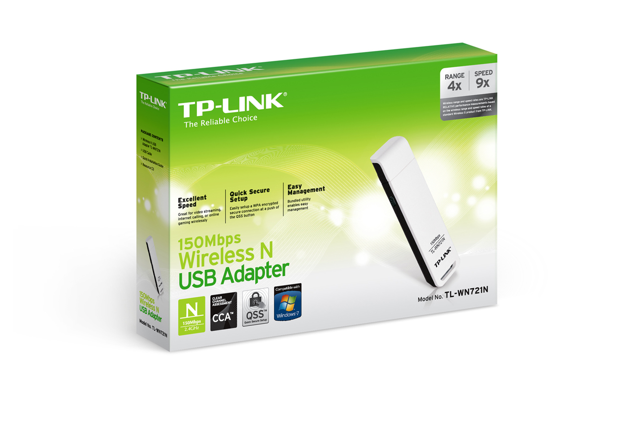 ADAPTADOR USB WIRELESS TP-LINK TL-WN721N