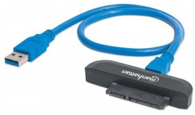 CONVERTIDOR MANHATTAN USB 3.0 A HDD SATA 2.5 SUPERSPEED 130424