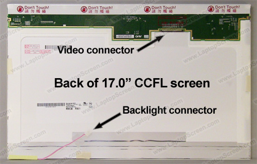 17-inch WideScreen (14.4"x9") WXGA+ (1440x900) Glossy CCFL 1-Bulb LTN170BT02-001