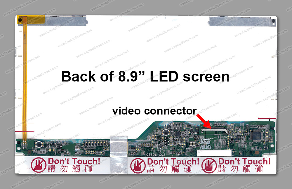8.9-inch WideScreen (7.6"x4.5") WSVGA (1024x600) Glossy LED B089AW01 V.0
