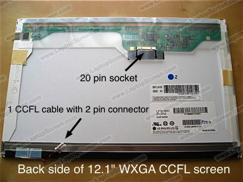 12.1-inch WideScreen (10.2"x6.4") WXGA (1280x800) Glossy CCFL 1-Bulb LTN121W1-L01