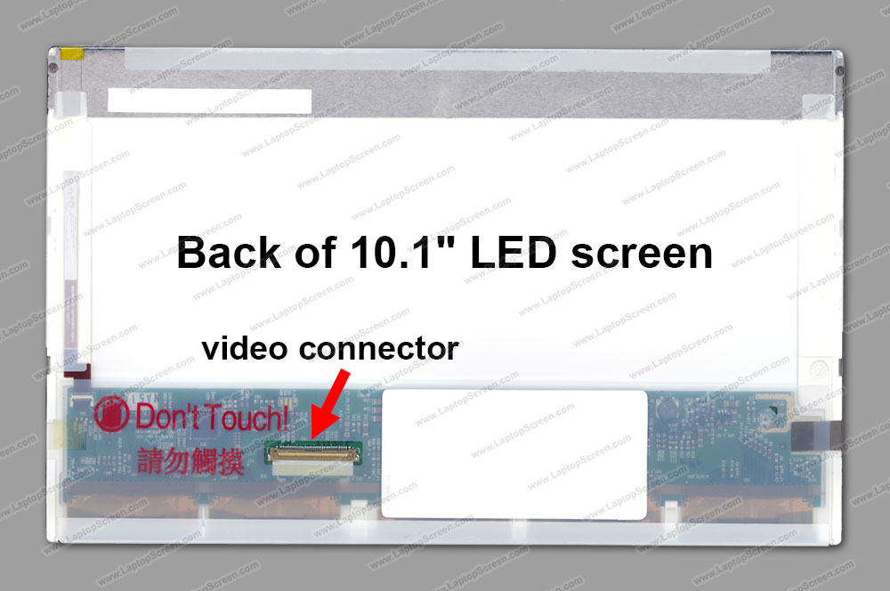 10.1-inch WideScreen (8.74"x4.92") WXGA (1366x768) HD Glossy LED LTN101AT03-301