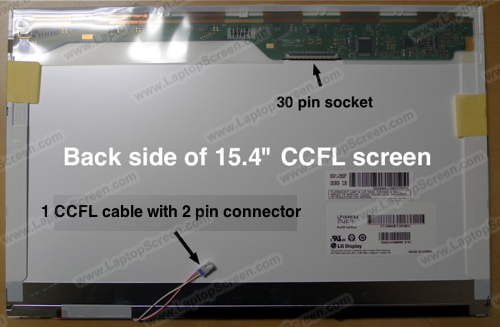 15.4-inch WideScreen (13.1"x8.2") WXGA (1280x800 Glossy CCFL 1-Bulb LTN154AT09-801