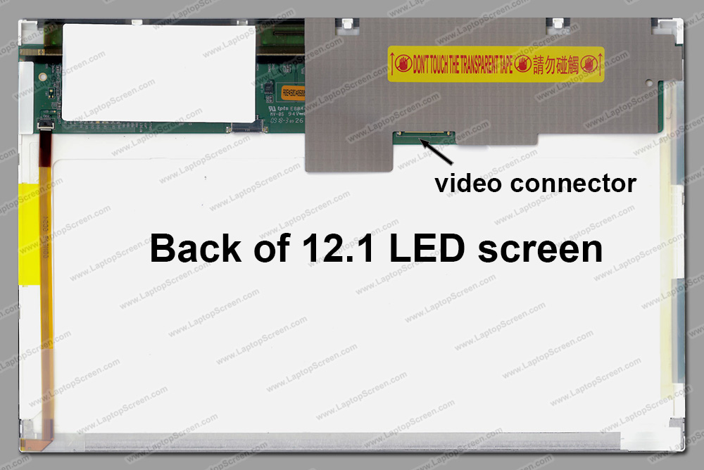 12.1-inch WideDigitizer (10.2"x6.4") WXGA (1280x800) Matte LED LTN121AP04