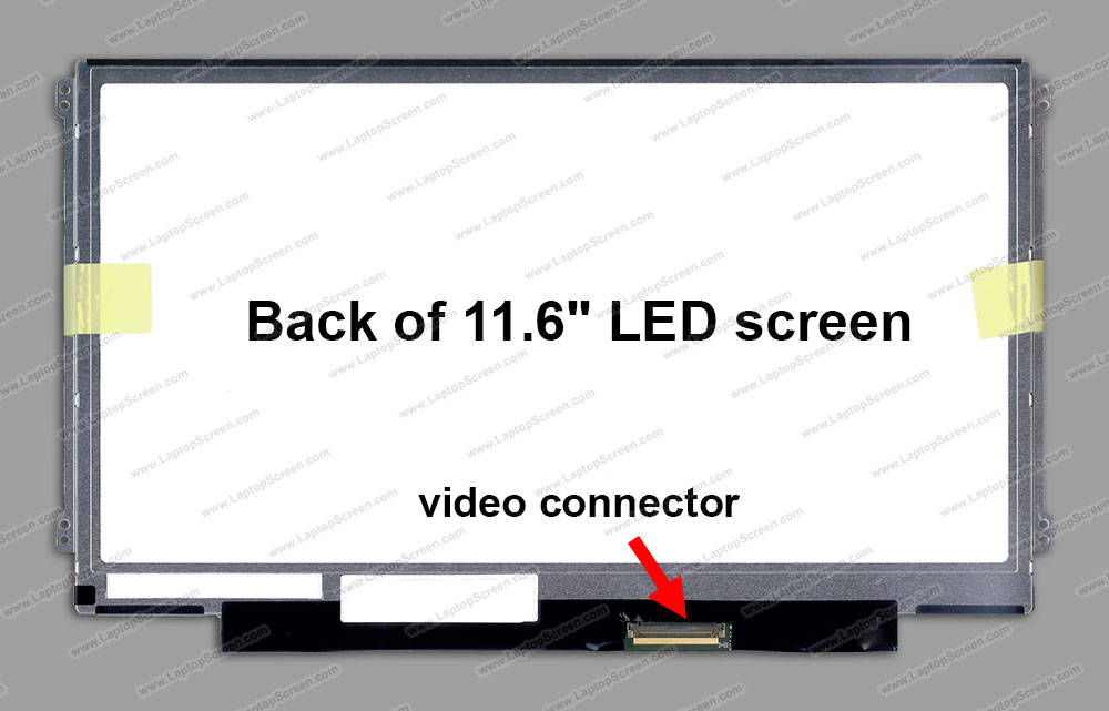 11.6-inch WideScreen (10.08"x5.67")Â  WXGA (1366x768) HD Matte LED N116BGE-L32 REV.C1