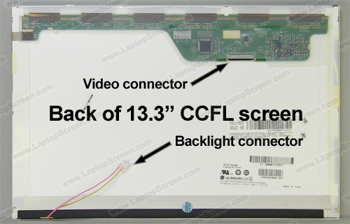 13.3-inch WideScreen (11.3"x7.1") WXGA (1280x800) Glossy CCFL 1-Bulb LTN133AT08-005