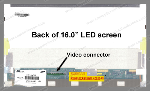 16-inch WideScreen (14"x7.9") WXGA (1366x768) HD Matte LED LTN160AT03-L01