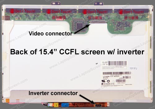 15.4-inch WideScreen (13.1"x8.2") WSXGA+ (1680x1050)  Matte CCFL 1-Bulb  LP154W02(B1)(K2)