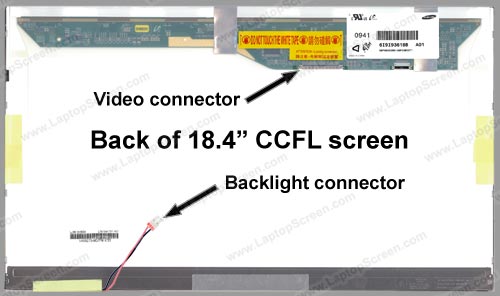 18.4-inch WideScreen (16.2"x9.1") WSXGA+ (1680x945) Glossy CCFL 1-Bulb LTN184KT01-101