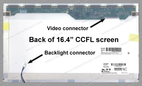 16.4" WideScreen (14.4"x8.2") WXGA++ (1600x900) HD+ Glossy CCFL 1-Bulb LP164WD1(TL)(A1)