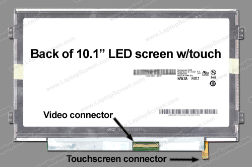 10.1-inch WideDigitizer (8.74"x4.92") WSVGA (1024x600 Matte LED B101AW02 V.0