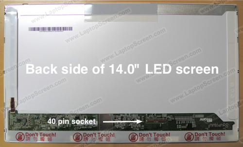 14.0-inch WideScreen (12"x7.4") 14.0-inch WideScreen (12"x7.4") Glossy LED LTN140AT01-001
