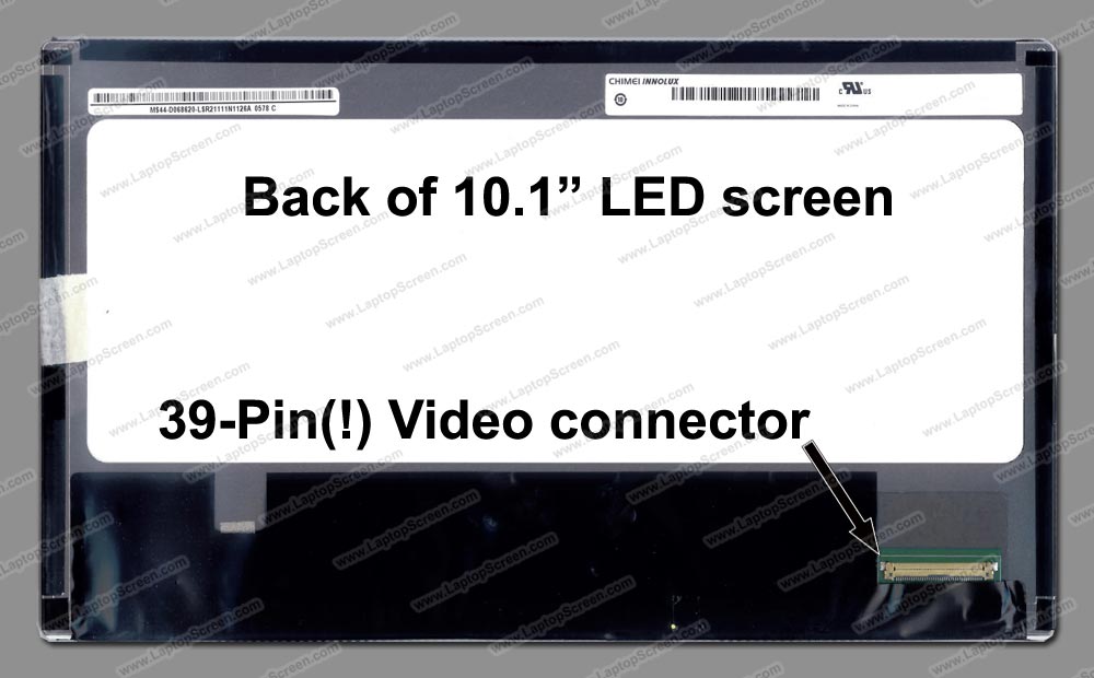 10.1-inch WideScreen (8.74"x4.92") WXGA (1366x768) HD Glossy LED N101BCG-L21