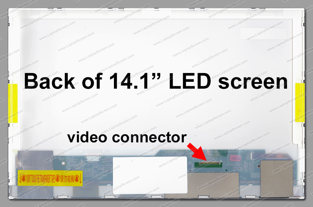 14.1-inch WideScreen (12"x7.4") WXGA+ (1440x900)  Matte LED LTN141BT04-002