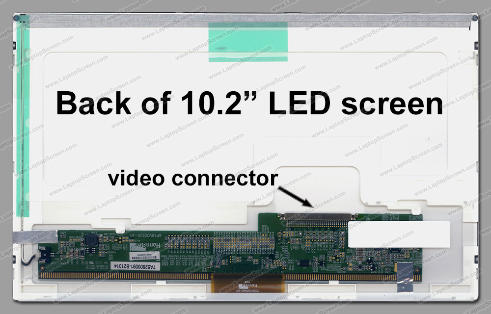 10.2-inch WideScreen (8.86"x5.28") WSVGA (1024x600)  Glossy LED HSD100IFW1 F01