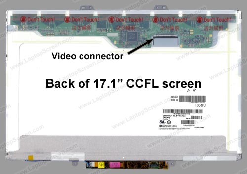 17-inch WideScreen (14.4"x9") WUXGA (1920x1200)Â  Matte CCFL 1-BulbÂ  LTN170U1-L02 H01