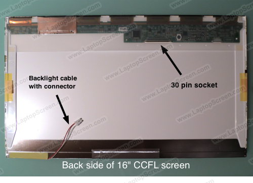 16-inch WideScreen (14"x7.9") WUXGA (1920x1080) Full HD Glossy CCFL 1-Bulb LTN160HT01-001
