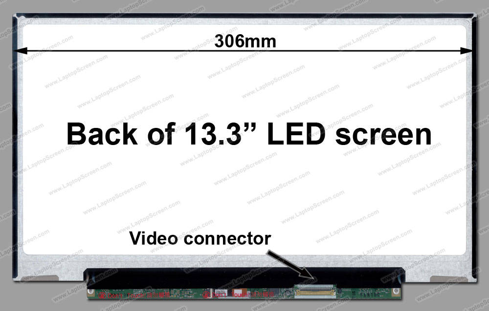 13.3-inch WideScreen (11.3"x7.1") WXGA (1366x768) HD Matte LED HW13WX001-01