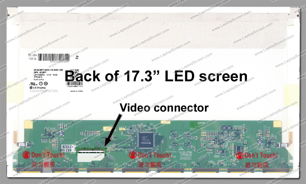 17.3-inch WideScreen (15.5"x8.98") WUXGA (1920x1080) Full HD Glossy LED LP173WF2(TP)(A1)