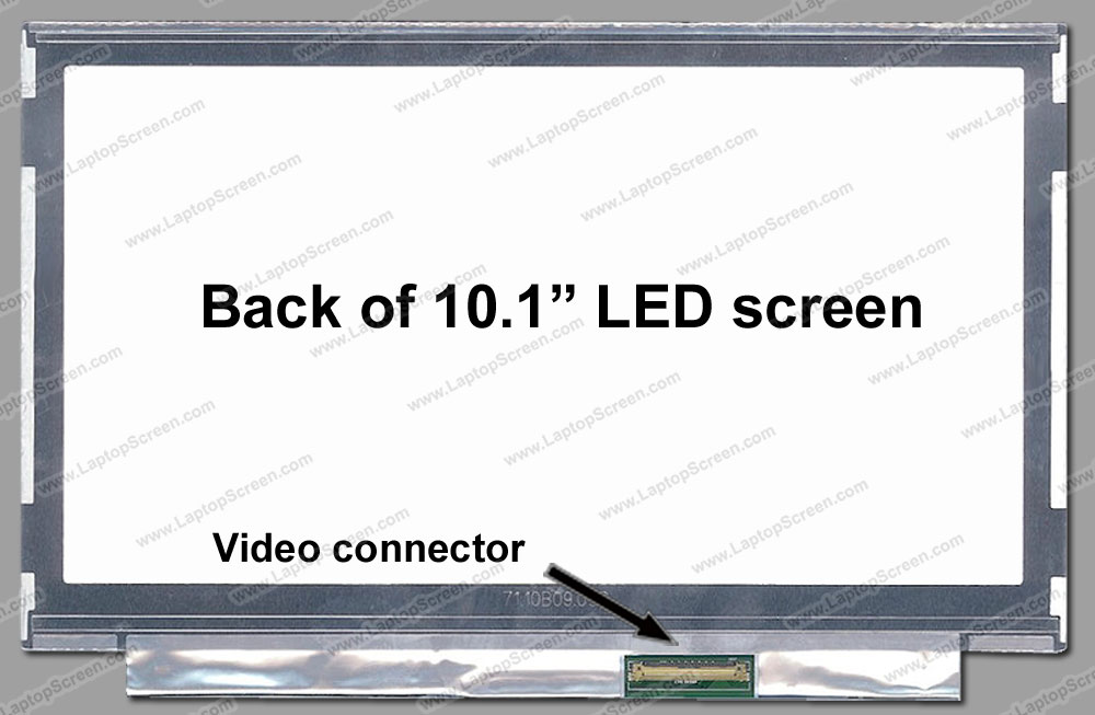10.1-inch WideScreen (8.74"x4.92") SD+ (1280x720)  Glossy LED B101EW01 V.2