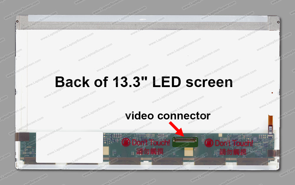 13.3-inch WideScreen (11.3"x7.1") WXGA (1366x768) HD Matte LED B133XW02