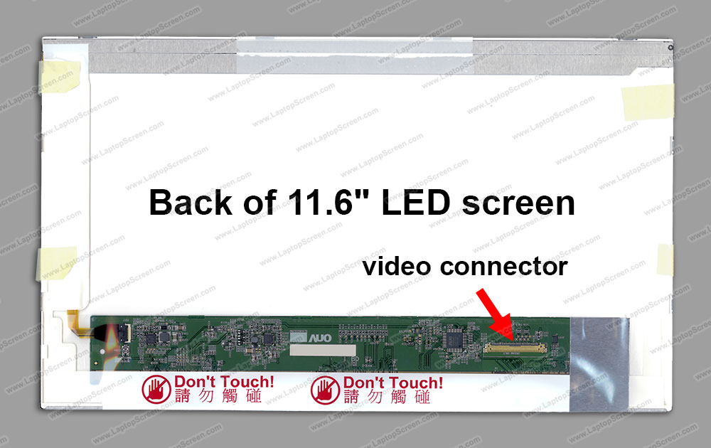 11.6-inch WideScreen (10.08"x5.67") WXGA (1366x768) HD Glossy LED N116B6-L02