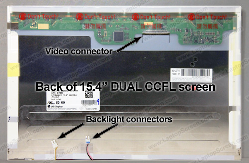 15.4-inch WideScreen (13.1"x8.2") WUXGA (1920x1200) Matte CCFL 2-Bulbs LTN154CT02