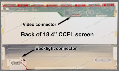 18.4-inch WideScreen (16.2"x9.1") WUXGA (1920x1080) Full HD Glossy CCFL 1-Bulb N184H3-L02