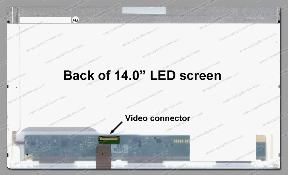 14.0-inch WideScreen (12"x7.4") WXGA (1366x768) HD Glossy LED N140BGE-E22