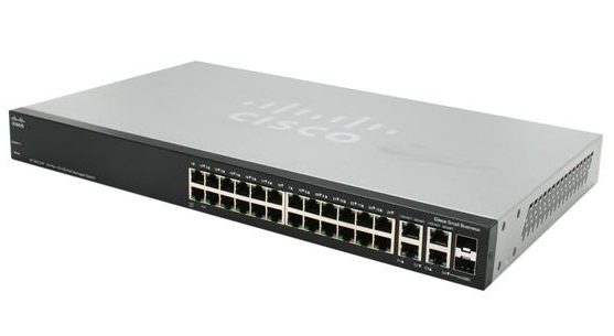 Switch Cisco Ethernet SF500-24, 10/100Mbps, 28.8 Gbit/s, 24 Puertos, 16.000 Entradas
